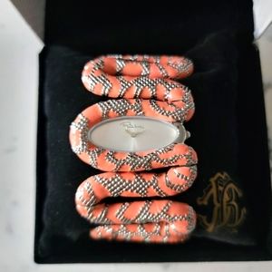 Roberto cavalli Cleopatra Snake watch pink/peach